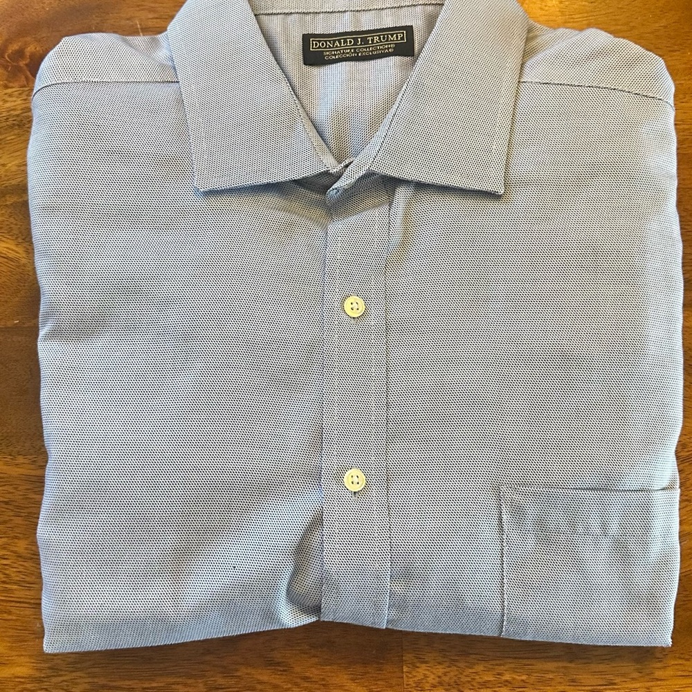 Donald J. Trump Light Blue Dress Shirt for Men